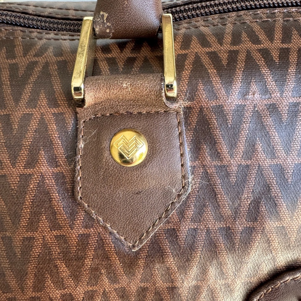 Authentic Mario Valentino Monogram Handbag Very Good Preloved Condition - Picture 3 of 14